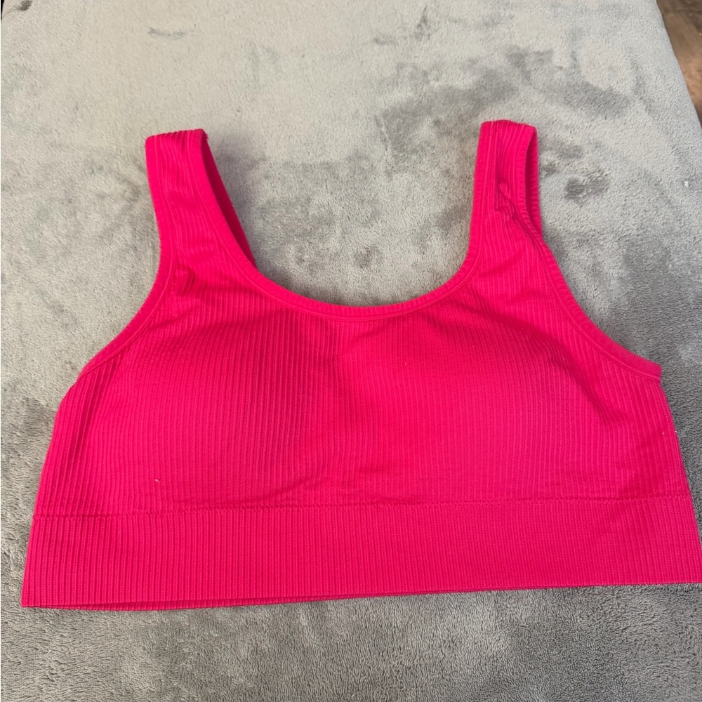 Torrid Feel the Fit- Seamless Ribbed Bralette — Deep Pink
